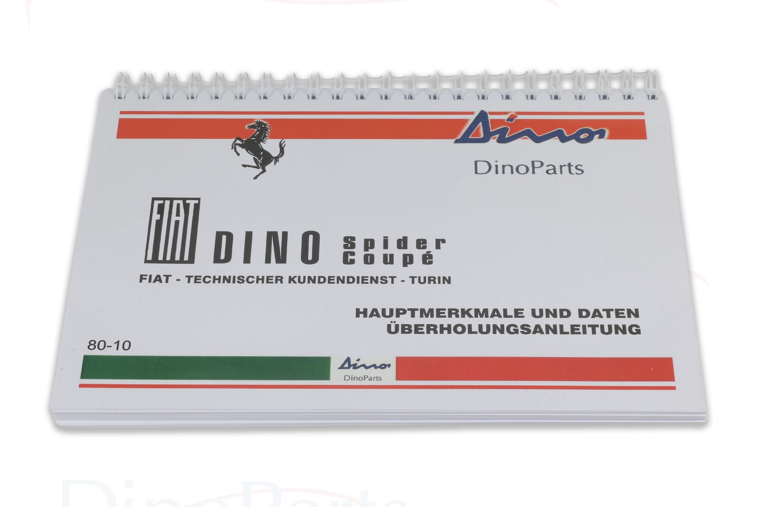 Hauptmerkmale und Daten, Überholungsanleitung FIAT Dino 2000