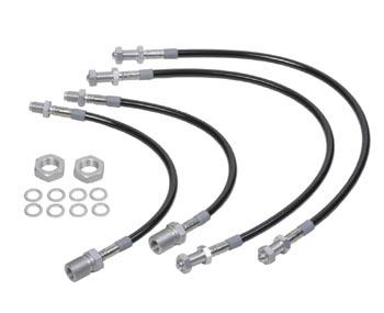 Stahlflex-Bremsschläuche vorne + hinten, 206