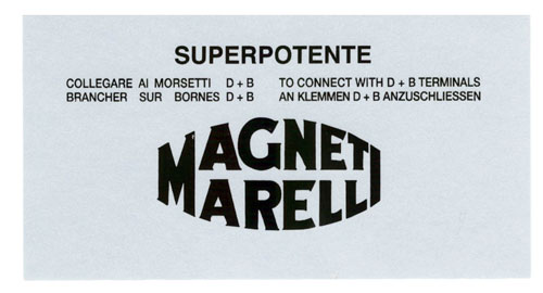 "Magneti Marelli" Aufkleber
