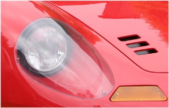 Scheinwerfer-Abdeckung mit Halterung rechts Ferrari Dino 206