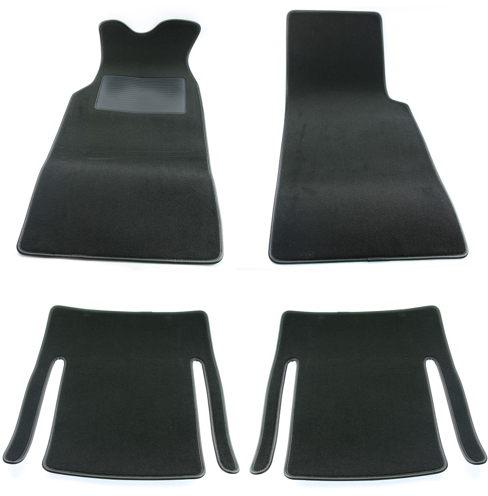 Teppichsatz Fußmatten Schwarz Fiat Dino Spider