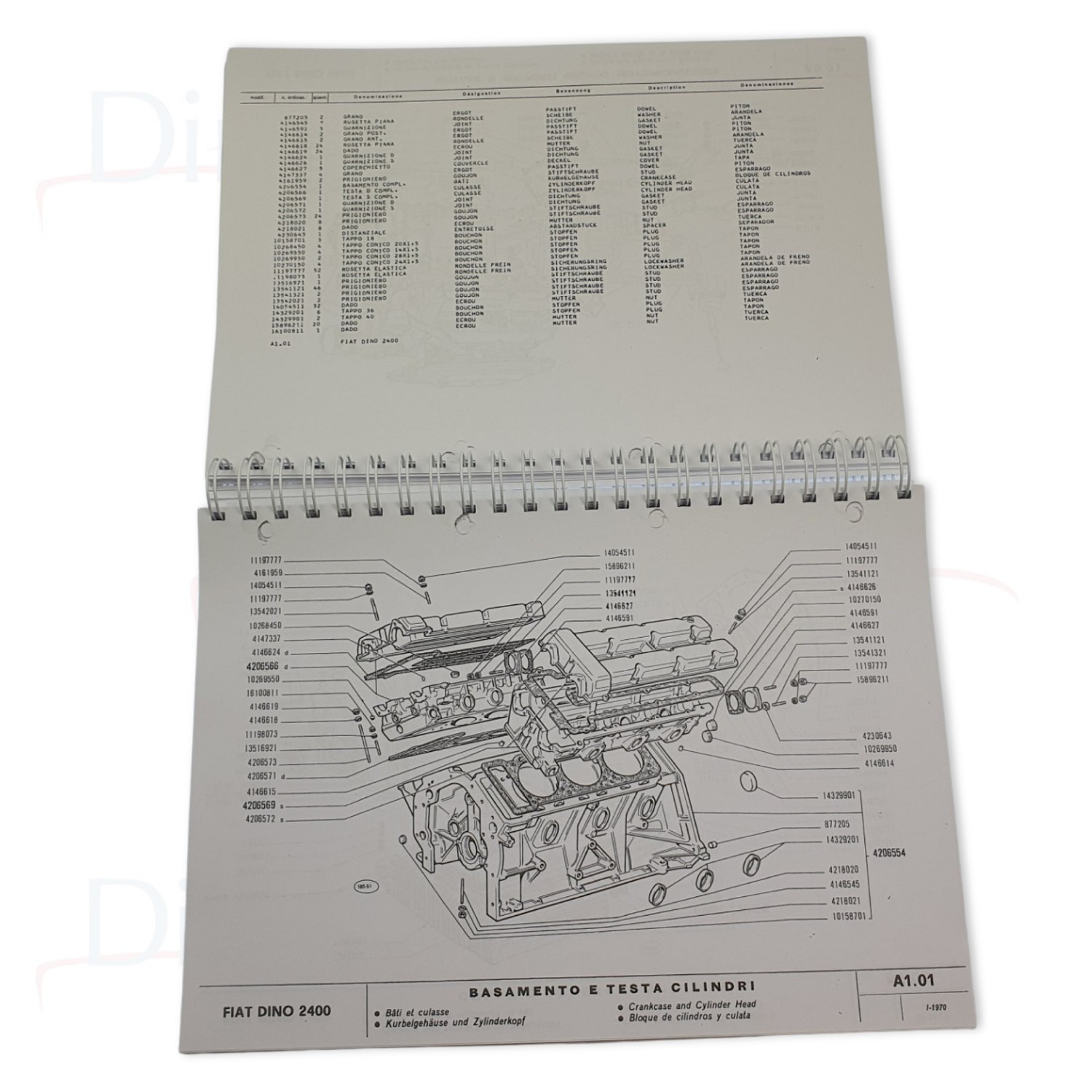 Ersatzteilkatalog FIAT Spider & Coupé 2400