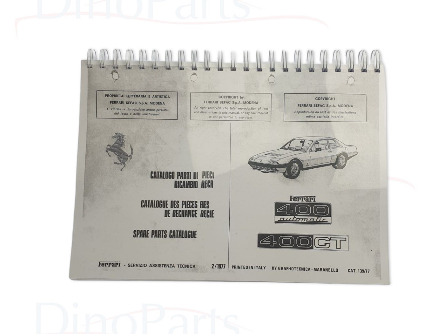 Ersatzteilkatalog Ferrari 400 GT