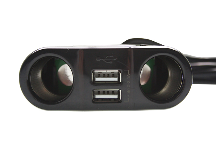 DIN Doppelsteckdose mit USB-Anschluss