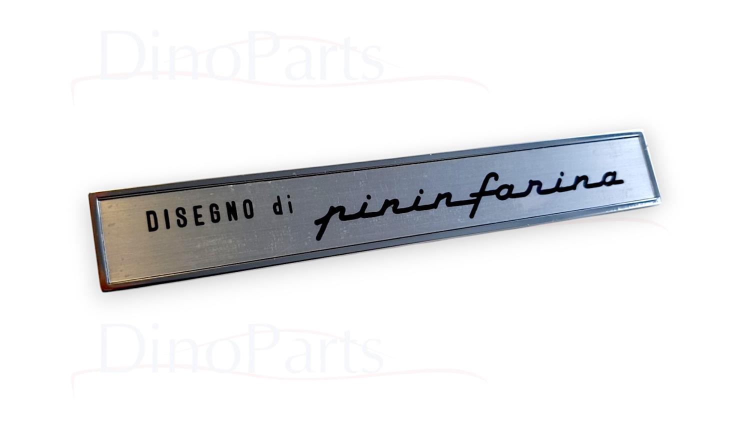 Schriftzug Disegno di Pininfarina NOS Ferrari Dino 246