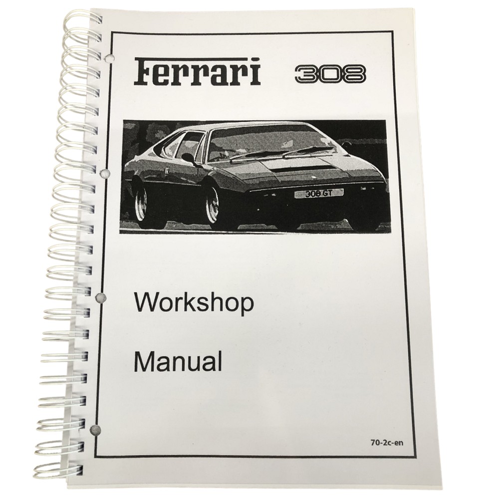Workshop Manual 308 GT4, English