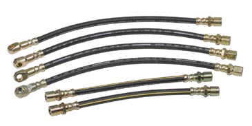Bremsschlauch-Satz vorne + hinten, FIAT Dino 2400