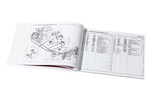 Spare Parts Catalogue Ferrari Dino 246 E-Serie from N. 02768