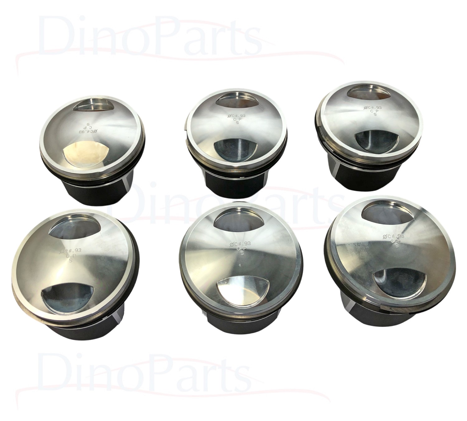 Kolbensatz 1. Übermass 93mm Verdichtung 9:1 Fiat Dino 2400