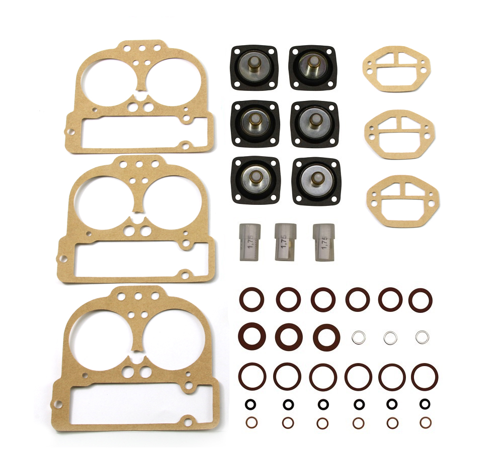 Vergaserdichtsatz für 3 Vergaser DCNF FIAT Dino 2000